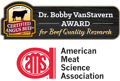 Dr. Bobby VanStavern Award for Beef Quality Research and American Meat Science Association