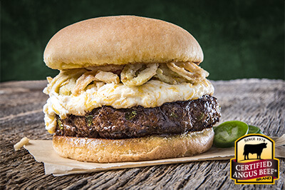 Jalapeño Popper Burger recipe provided by the Certified Angus Beef® brand.