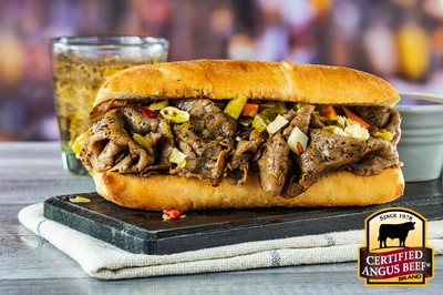 Chicago Roast Beef Sandwich recipe provided by the Certified Angus Beef® brand.