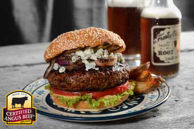 Black and Blue Burger recipe provided by the Certified Angus Beef® brand.