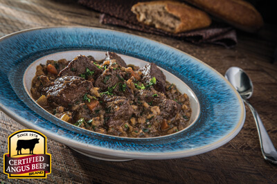 Beef Stew with Barley recipe provided by the Certified Angus Beef® brand.