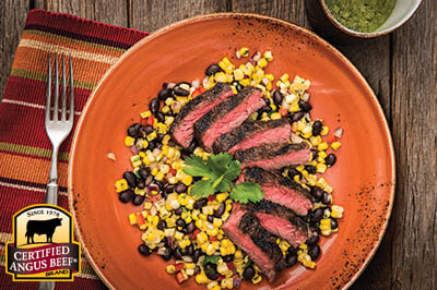 Southwest Salad with Avocado Dressing recipe provided by the Certified Angus Beef® brand.