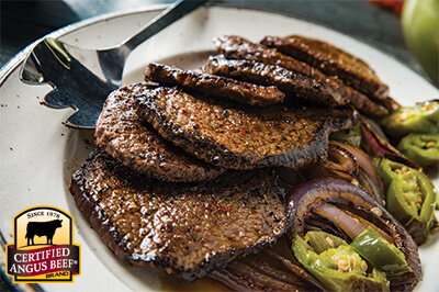 Pan-Seared Round Steaks with Mexican Seasoning recipe provided by the Certified Angus Beef® brand.