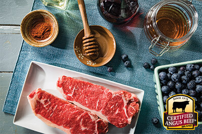 Sweet Heat Blueberry Marinade recipe provided by the Certified Angus Beef® brand.