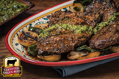 Steak with Classic Chimichurri Sauce recipe provided by the Certified Angus Beef® brand.