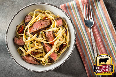 Cajun Steak Fettuccine recipe provided by the Certified Angus Beef® brand.