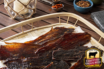 Jerk Beef Jerky recipe provided by the Certified Angus Beef® brand.