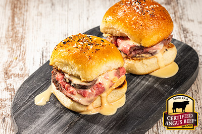 Strip Sandwiches with Easy Cheese Sauce  recipe provided by the Certified Angus Beef® brand.