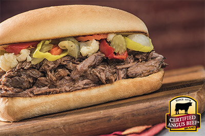 Slow Cooker Italian Beef Sandwich recipe provided by the Certified Angus Beef® brand.