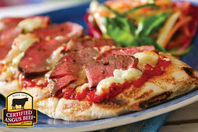 Grilled Steak Pizza  recipe provided by the Certified Angus Beef® brand.