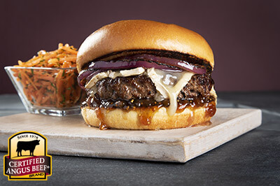 Fig and Brie Burger recipe provided by the Certified Angus Beef® brand.