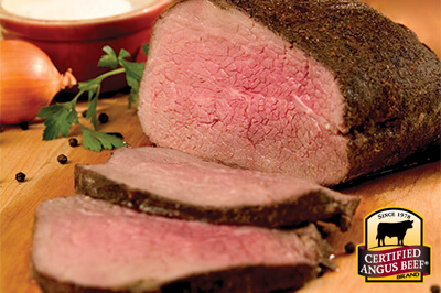 Deliciously Bold Eye of Round Roast recipe provided by the Certified Angus Beef® brand.