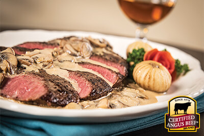 Steak Diane recipe provided by the Certified Angus Beef® brand.