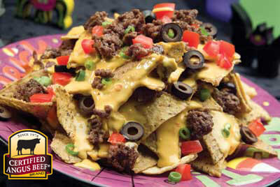 Beefy Nachos recipe provided by the Certified Angus Beef® brand.