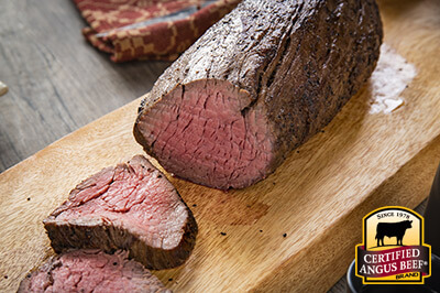 Rotisserie Herb Tenderloin Roast recipe provided by the Certified Angus Beef® brand.