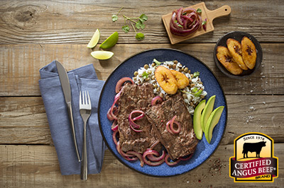 Bistec Encebollado recipe provided by the Certified Angus Beef® brand.