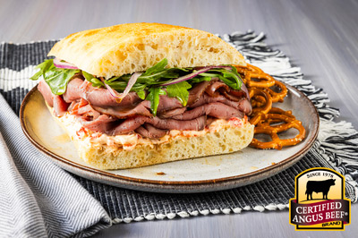 Italian Roast Beef Sandwich recipe provided by the Certified Angus Beef® brand.