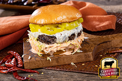 Best Pepper Jack Burger  recipe provided by the Certified Angus Beef® brand.