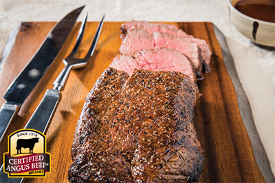 Simple Sriracha and Soy London Broil recipe provided by the Certified Angus Beef® brand.