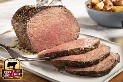 Bottom Round Roast with Herb Butter  recipe provided by the Certified Angus Beef® brand.