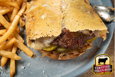 Crispy Cheese Smashed Burger recipe provided by the Certified Angus Beef® brand.