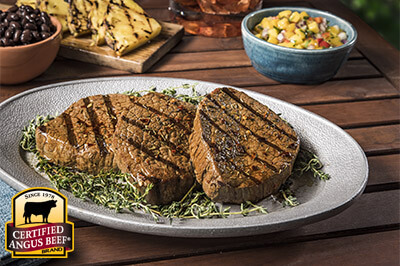 Sweet Jerk-Spiced Eye of Round Steaks recipe provided by the Certified Angus Beef® brand.