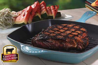 Ribeye with Jicama and Grilled Watermelon Slaw recipe provided by the Certified Angus Beef® brand.