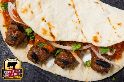 Cevapi with Ajvar and Flat Bread  recipe provided by the Certified Angus Beef® brand.