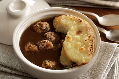 Beefy French Onion Soup recipe provided by the Certified Angus Beef® brand.