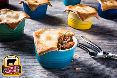 Instant Pot Beef Pot Pies recipe provided by the Certified Angus Beef® brand.