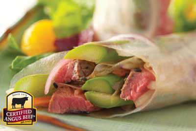 Thai Spring Rolls with Steak and Asparagus recipe provided by the Certified Angus Beef® brand.