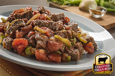 Creole Beef Rice Bowl recipe provided by the Certified Angus Beef® brand.