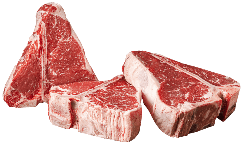 Raw Porterhouse Steaks