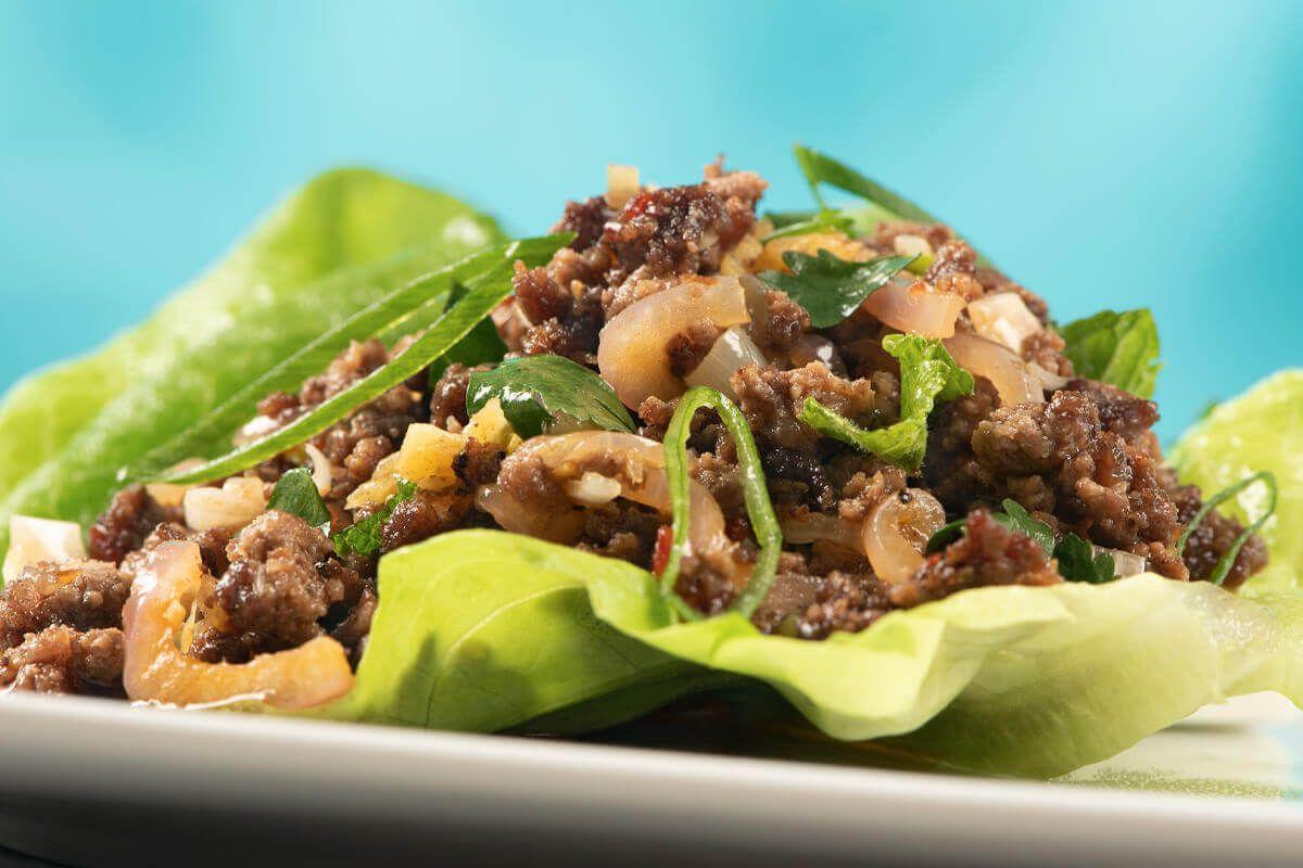 Beef Larb Lettuce Cups