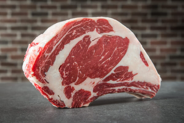 Raw steak cut