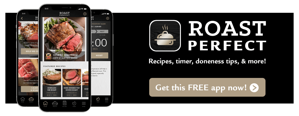 Roast Perfect free app on a large and small screen. 