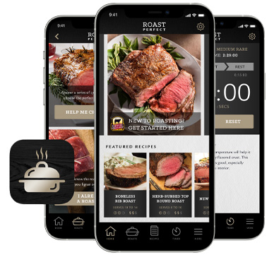 Mobile device showing Roast Perfect App