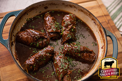 German Beef Rouladen recipe provided by the Certified Angus Beef® brand.