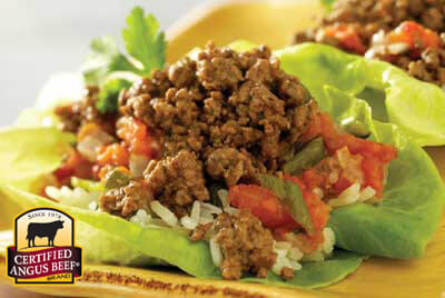 Easy Latin Lettuce Wraps recipe provided by the Certified Angus Beef® brand.