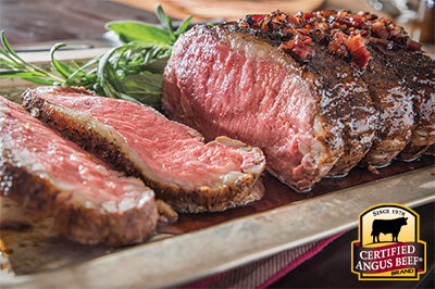 Strip Roast with Maple Bourbon Bacon Glaze recipe provided by the Certified Angus Beef® brand.