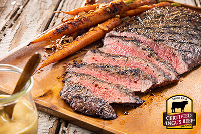 Dijon Flank Steak recipe provided by the Certified Angus Beef® brand.