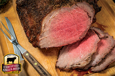 Herb-Rubbed Top Round Roast recipe provided by the Certified Angus Beef® brand.