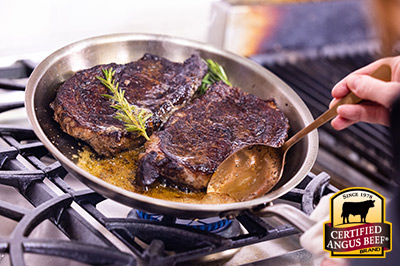 Reverse Seared Steak with Coffee Rub  recipe provided by the Certified Angus Beef® brand.