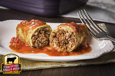 Beef Stuffed Cabbage Rolls recipe provided by the Certified Angus Beef® brand.