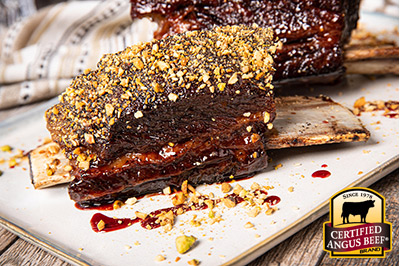 Slow Roasted Short Rib with Pistachio and Cashew Dukkah  recipe provided by the Certified Angus Beef® brand.