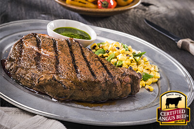 Grilled Ribeye with Italian Salsa Verde recipe provided by the Certified Angus Beef® brand.