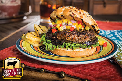 Sweet Jamaican Burger recipe provided by the Certified Angus Beef® brand.