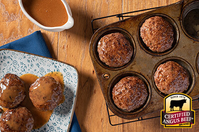 Mini Muffin Pan Meatloaves recipe provided by the Certified Angus Beef® brand.