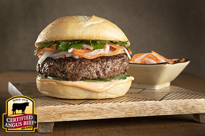 Banh Mi Burgers recipe provided by the Certified Angus Beef® brand.