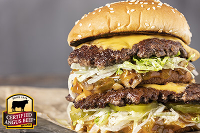 Ultimate Double Cheeseburger recipe provided by the Certified Angus Beef® brand.